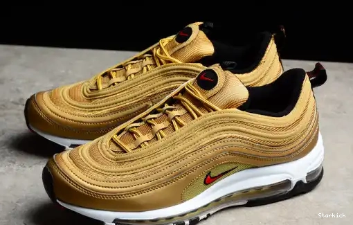 QS AIR METALLIC MAX 97 NIKE OG 884421-700 GOLD 0526